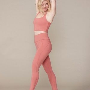 Girlfriend Collective Set in Clay Size Small Short